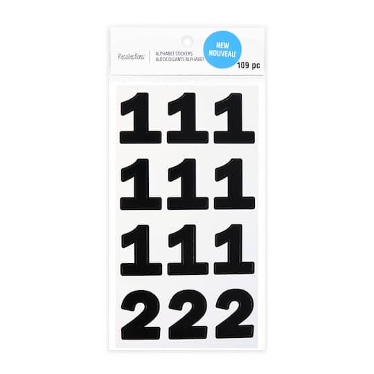 Black Number Stickers by Recollections™
